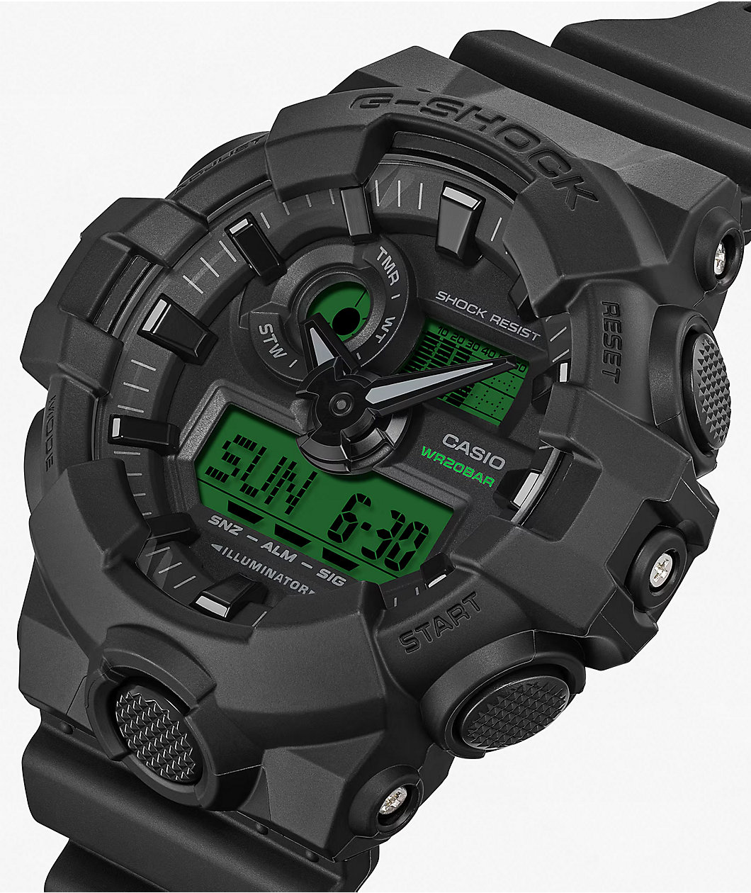 G-Shock GA700BEG-1A Black & Electro Green Analog & Digital Watch
