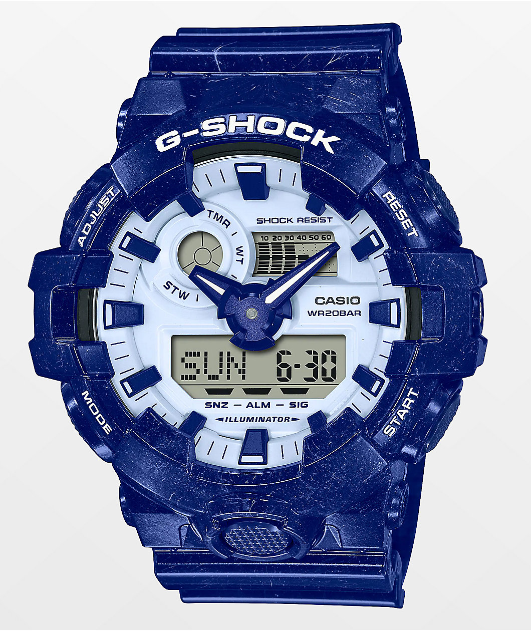 G-Shock GA700BWP-2A Blue & White Watch