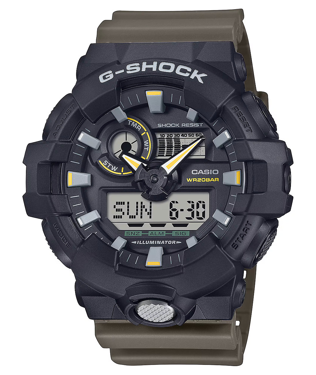 G-Shock GA710TU-1A3 Green & Black Analog & Digital Watch