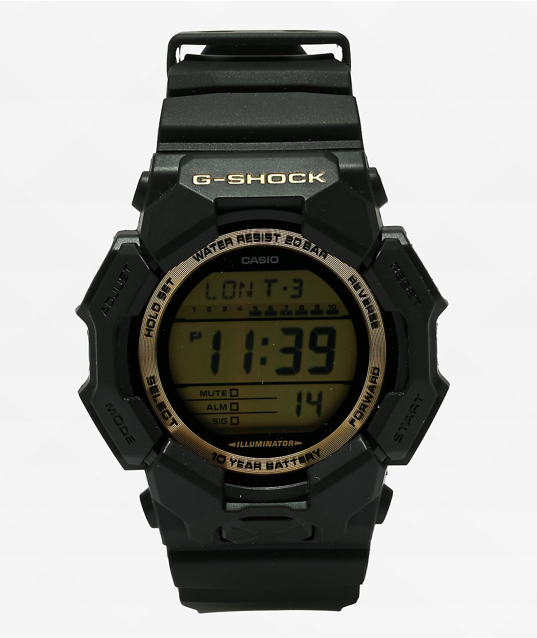 G-Shock GD010GB-1A9 Black & Gold Analog & Digital Watch