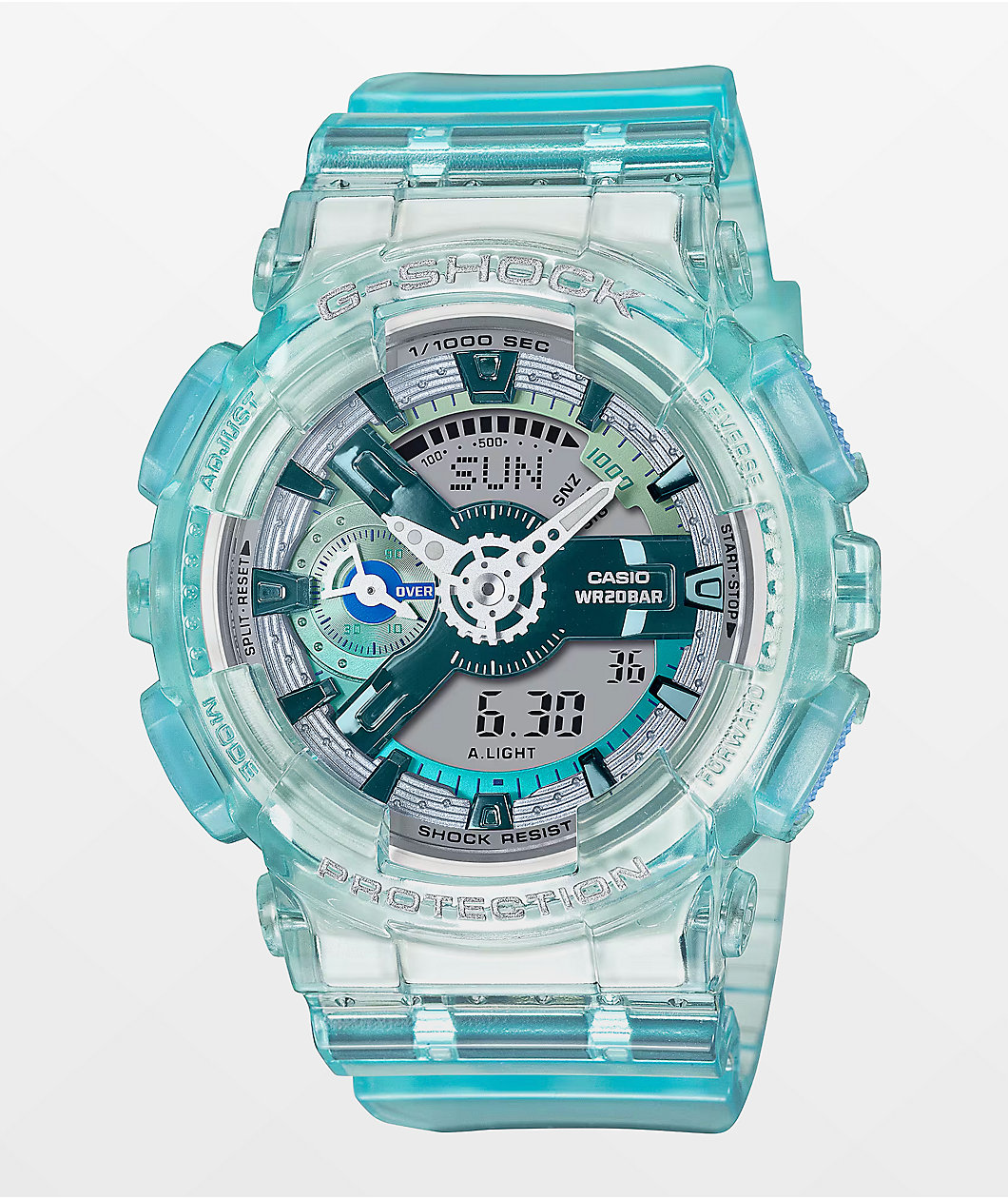 G-Shock GMAS110VW-2A Transparent & Teal Analog Watch