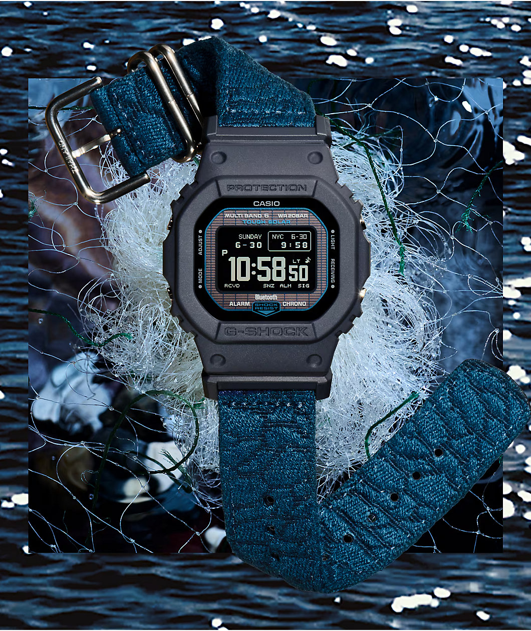 G-Shock GWBX5600CBG-2 Square Blue Digital Watch