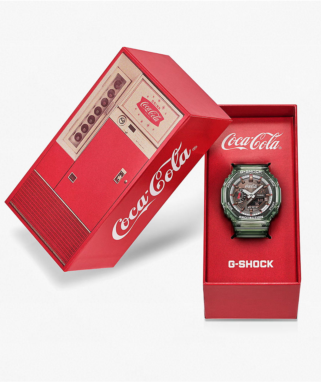 G-Shock x Coca-Cola GA2100CC-3A Bottle Green & Brown Analog & Digital Watch