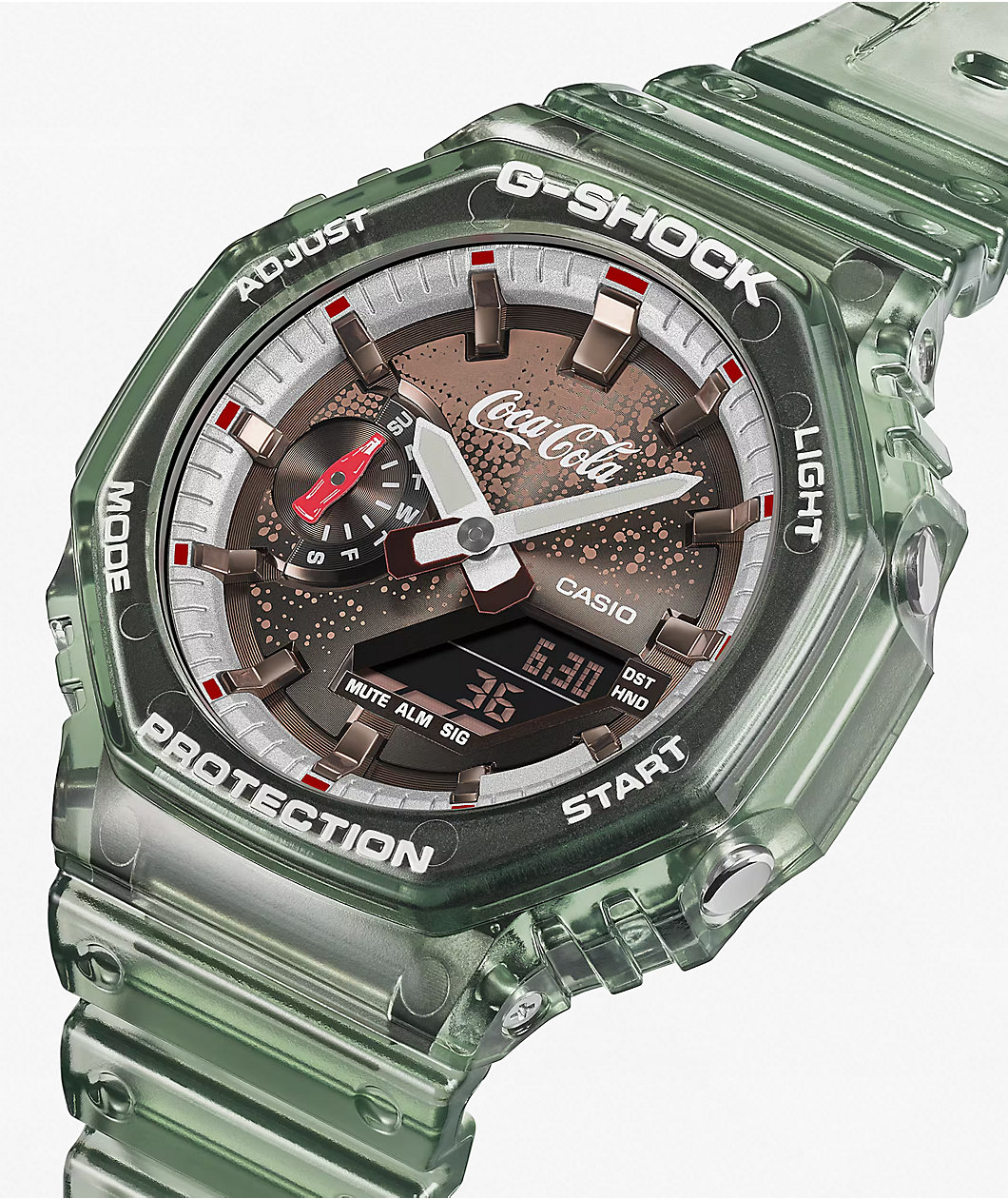 G-Shock x Coca-Cola GA2100CC-3A Bottle Green & Brown Analog & Digital Watch