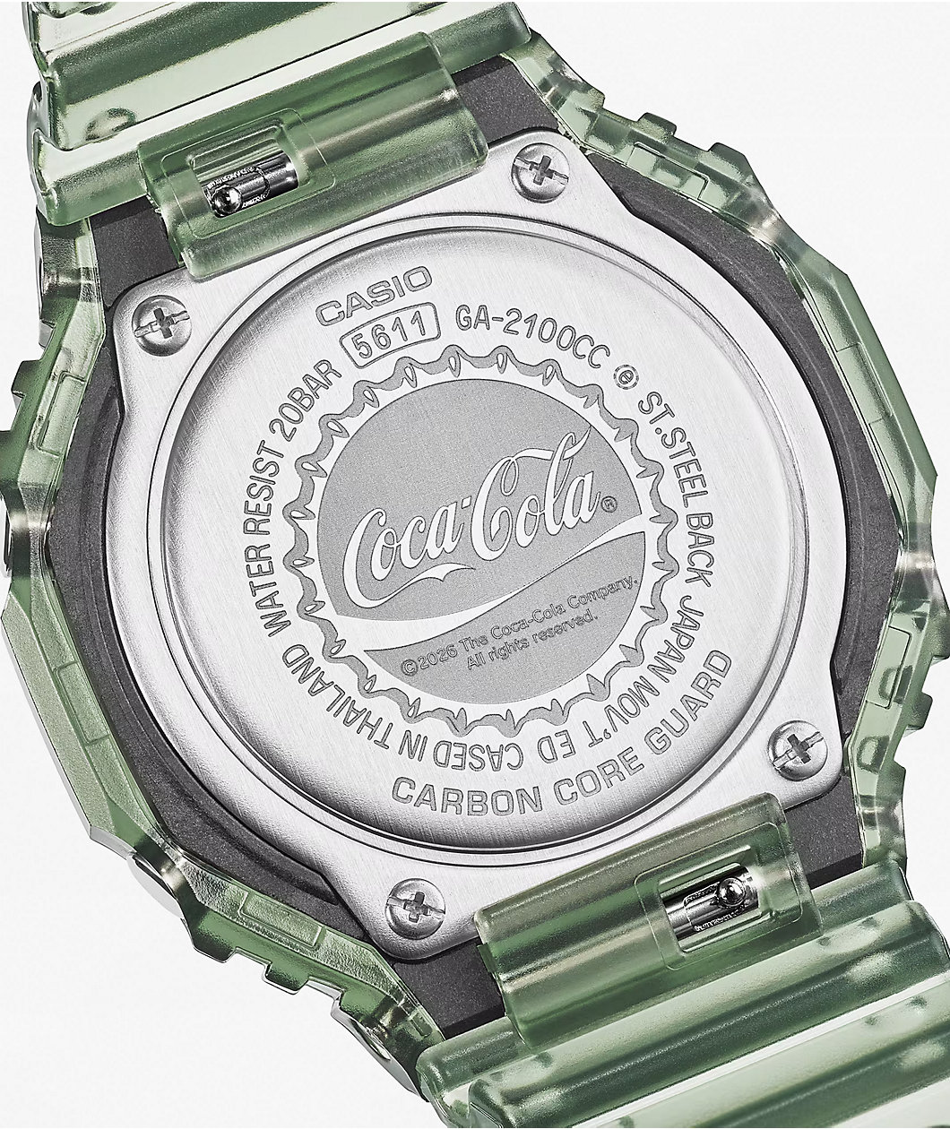 G-Shock x Coca-Cola GA2100CC-3A Bottle Green & Brown Analog & Digital Watch