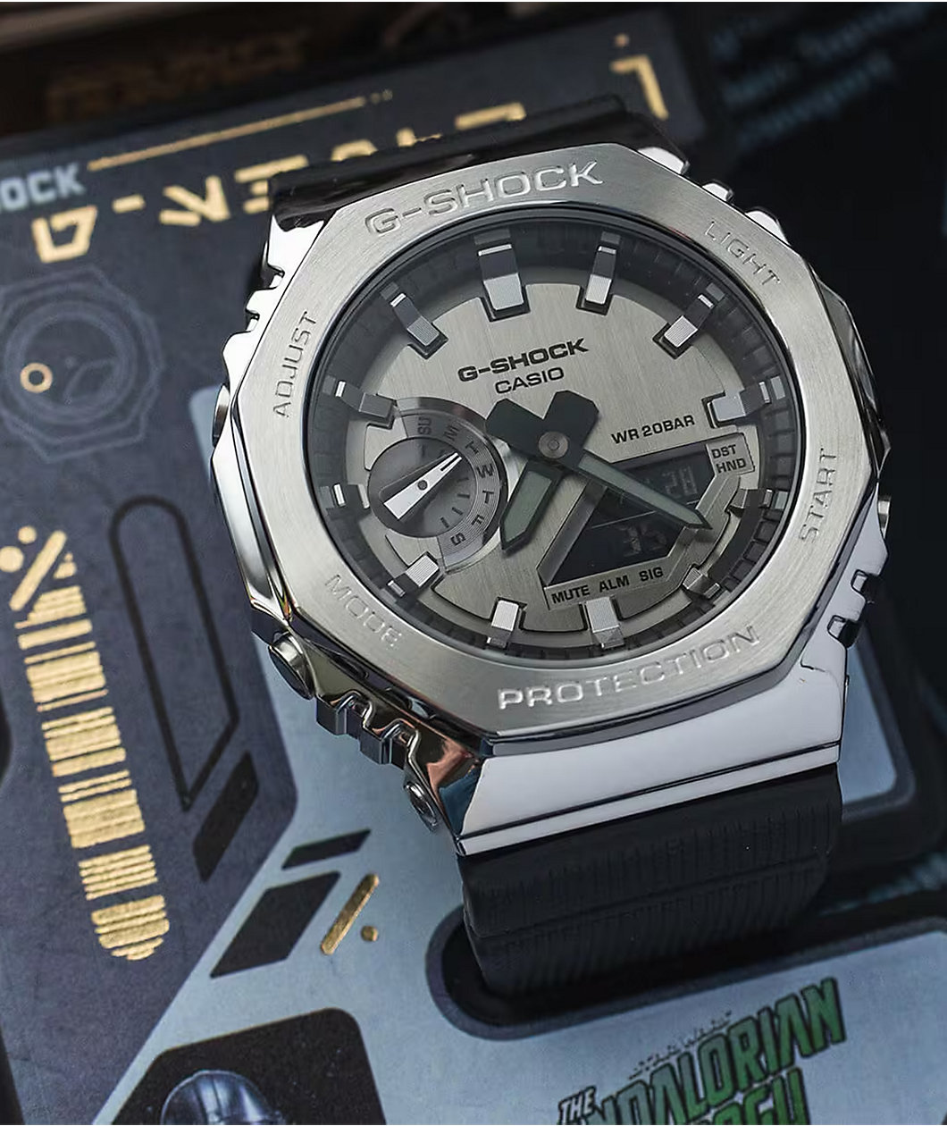 G-Shock x Star Wars GM2100-1ASW The Mandalorian And Grogu Analog & Digital Watch