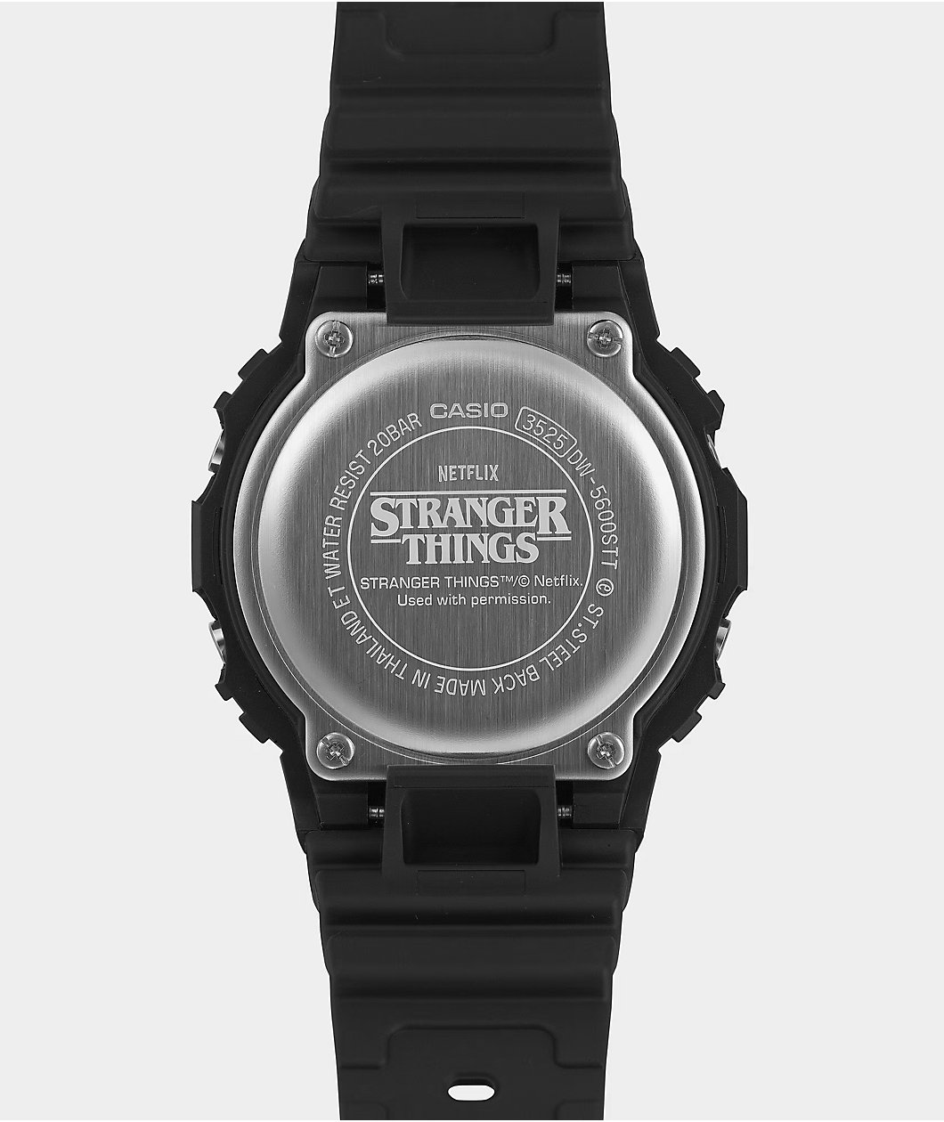 Casio G-Shock x Stranger Things DW5600STT-1 Black & Red Digital