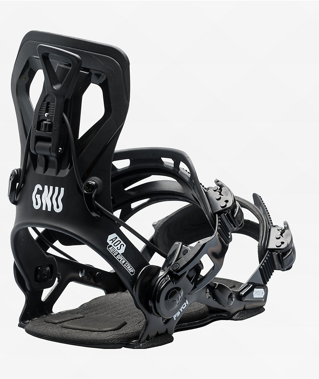 GNU Psych Black Snowboard Bindings 2026