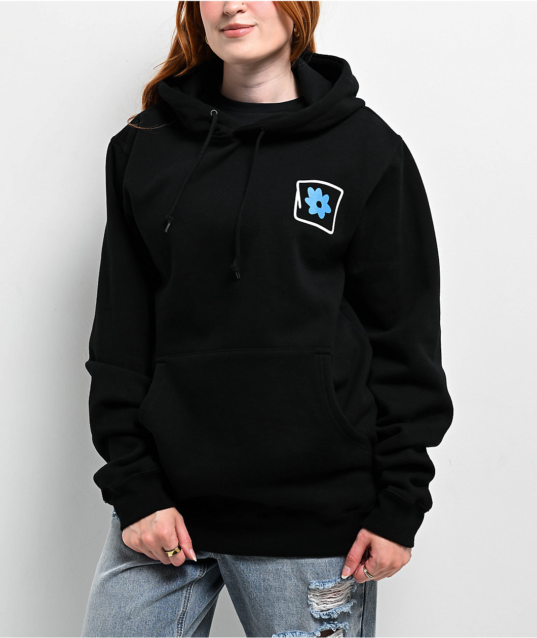 GRLSWIRL Support Skate Black Hoodie