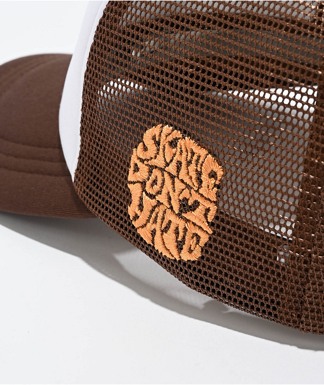 GRLSWIRL Support Skate Crew Brown Trucker Hat