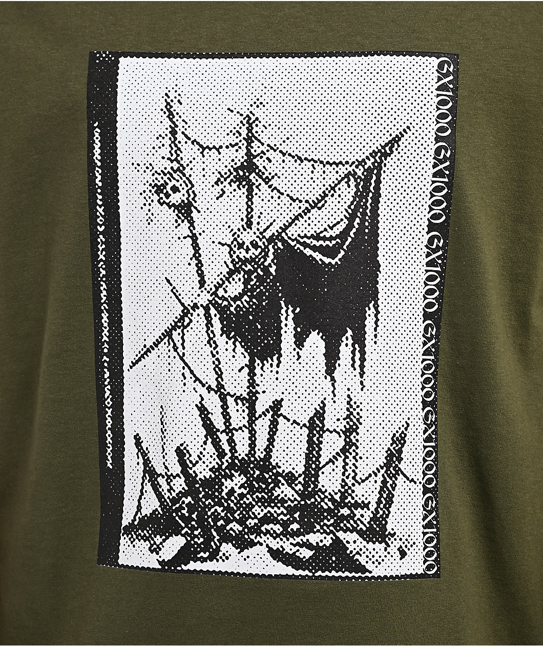 GX1000 Hamburger Lady Green T-Shirt