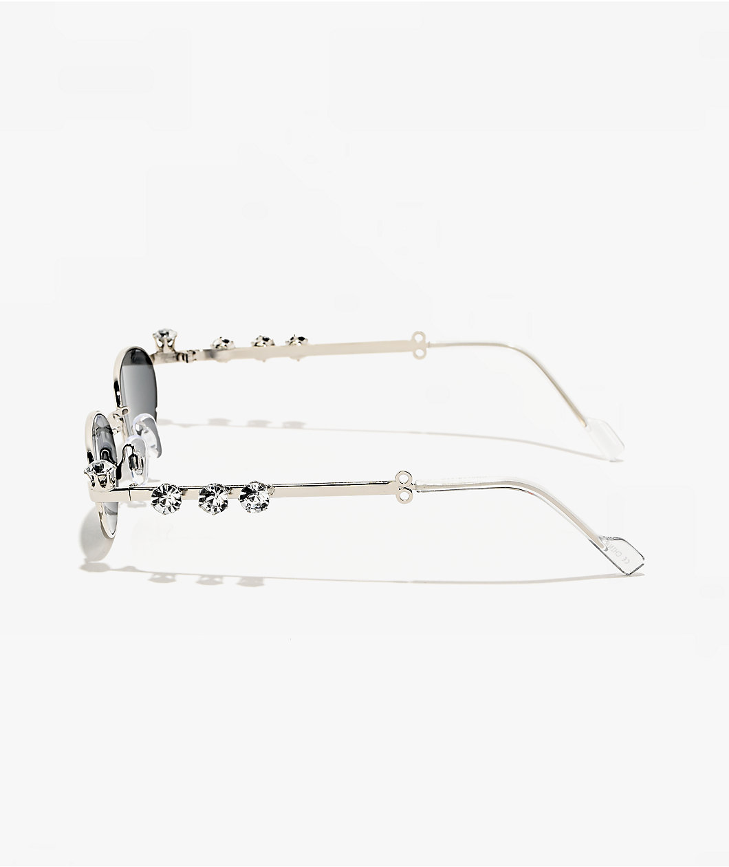 Gem'd Wire Silver Sunglasses