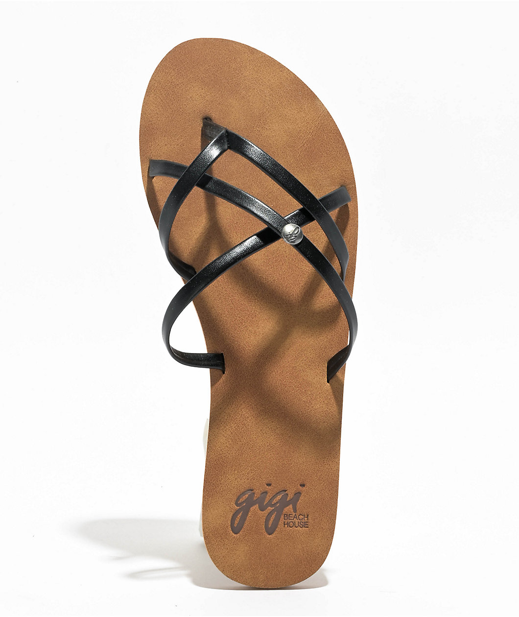 Gigi Supernova Black & Tan Sandals