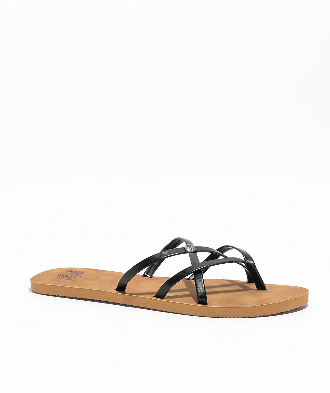 Gigi Supernova Black & Tan Sandals