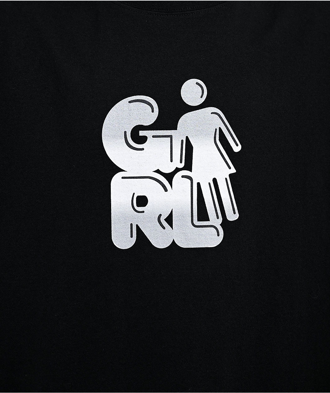 Girl Balloon Black T-Shirt