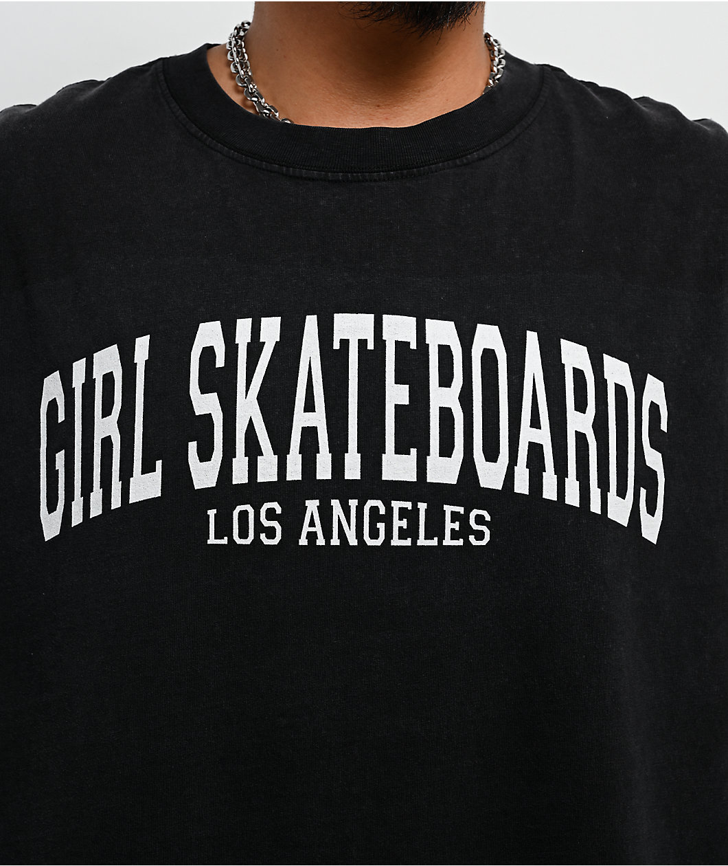 Girl Collegiate Black T-Shirt