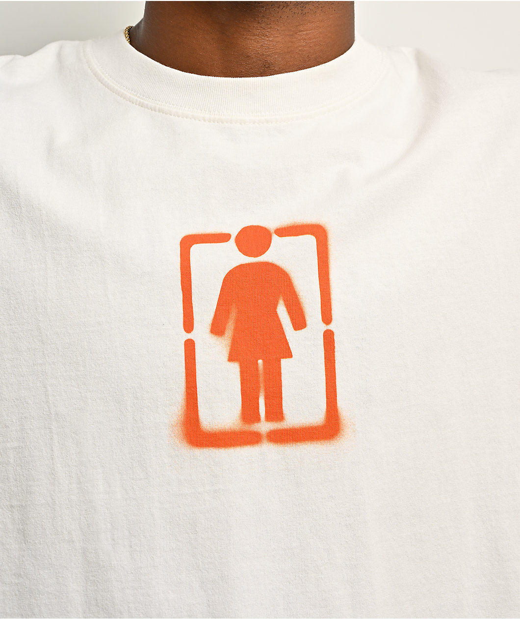 Girl Stencil OG White T-Shirt