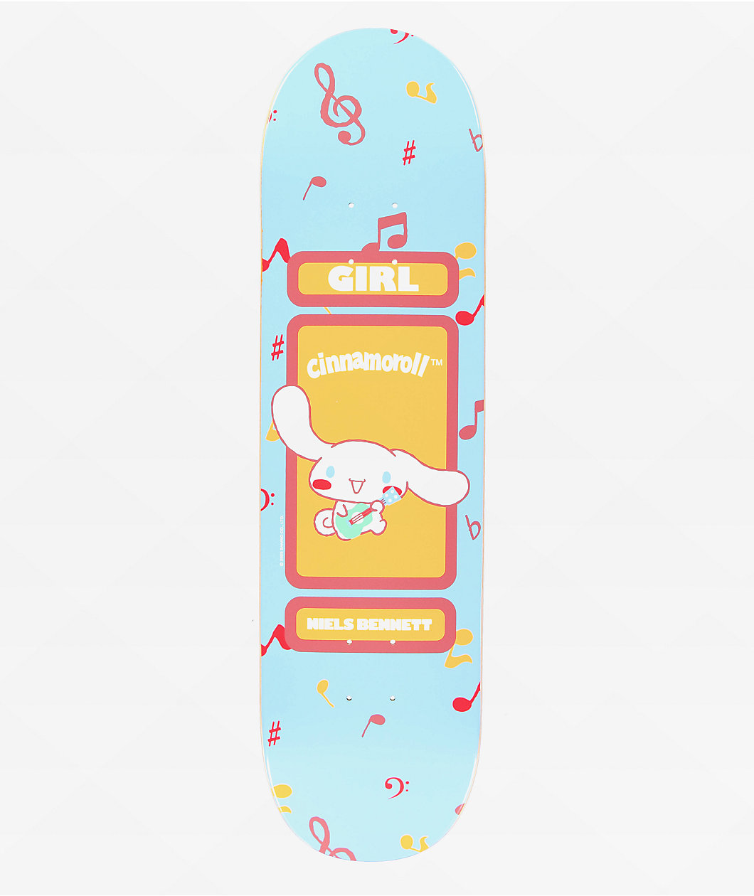 Girl x Hello Kitty and Friends Bennett Cinamonroll 8.5" Skateboard Deck