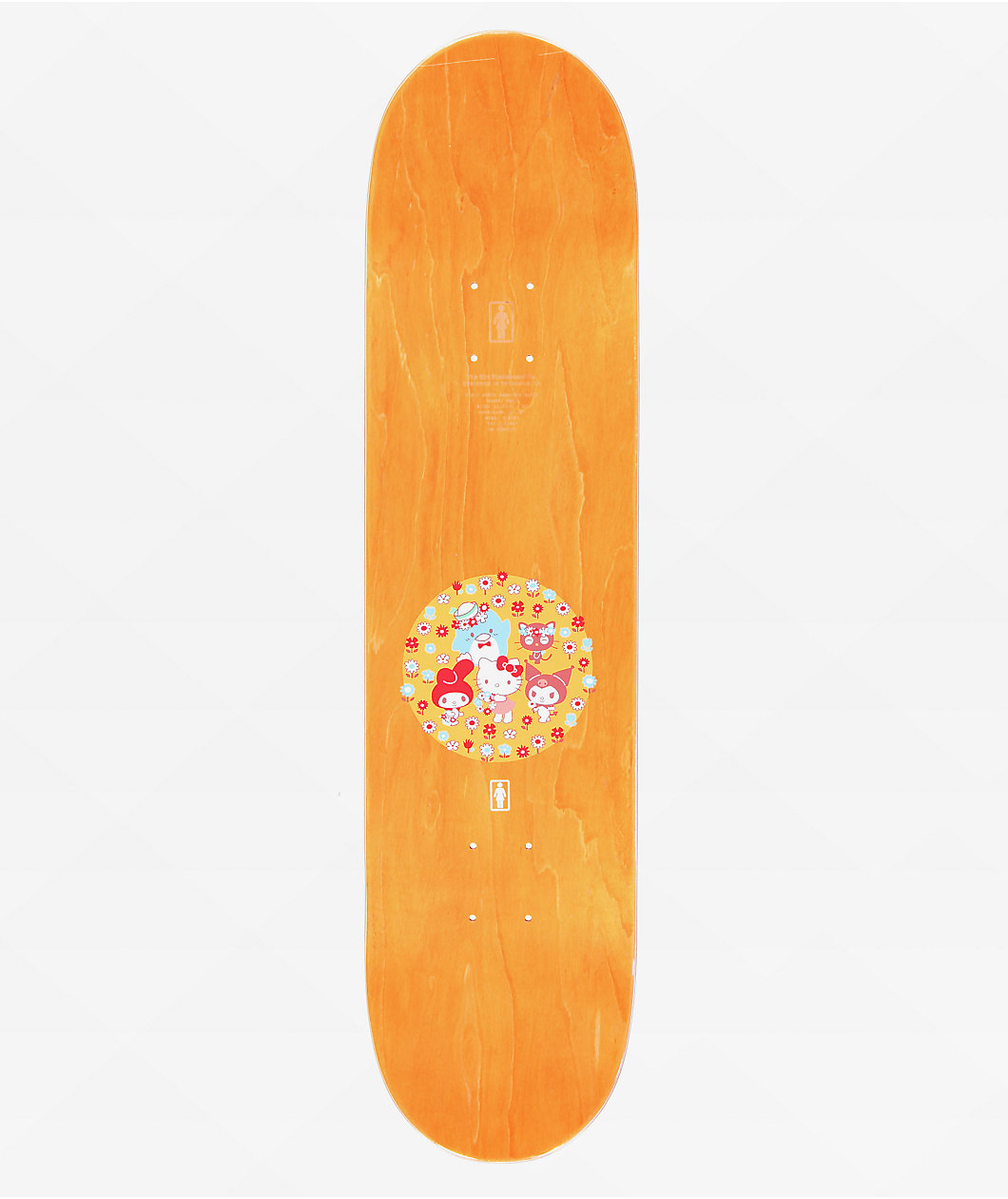 Girl x Hello Kitty and Friends Carroll Hello Kitty 8.0" Skateboard Deck