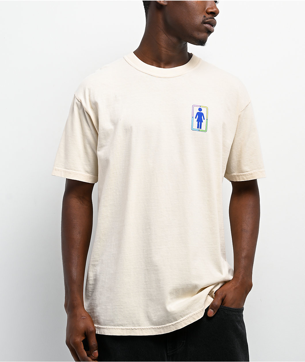 Girl x Hello Kitty and Friends Rainbow Cream T-Shirt