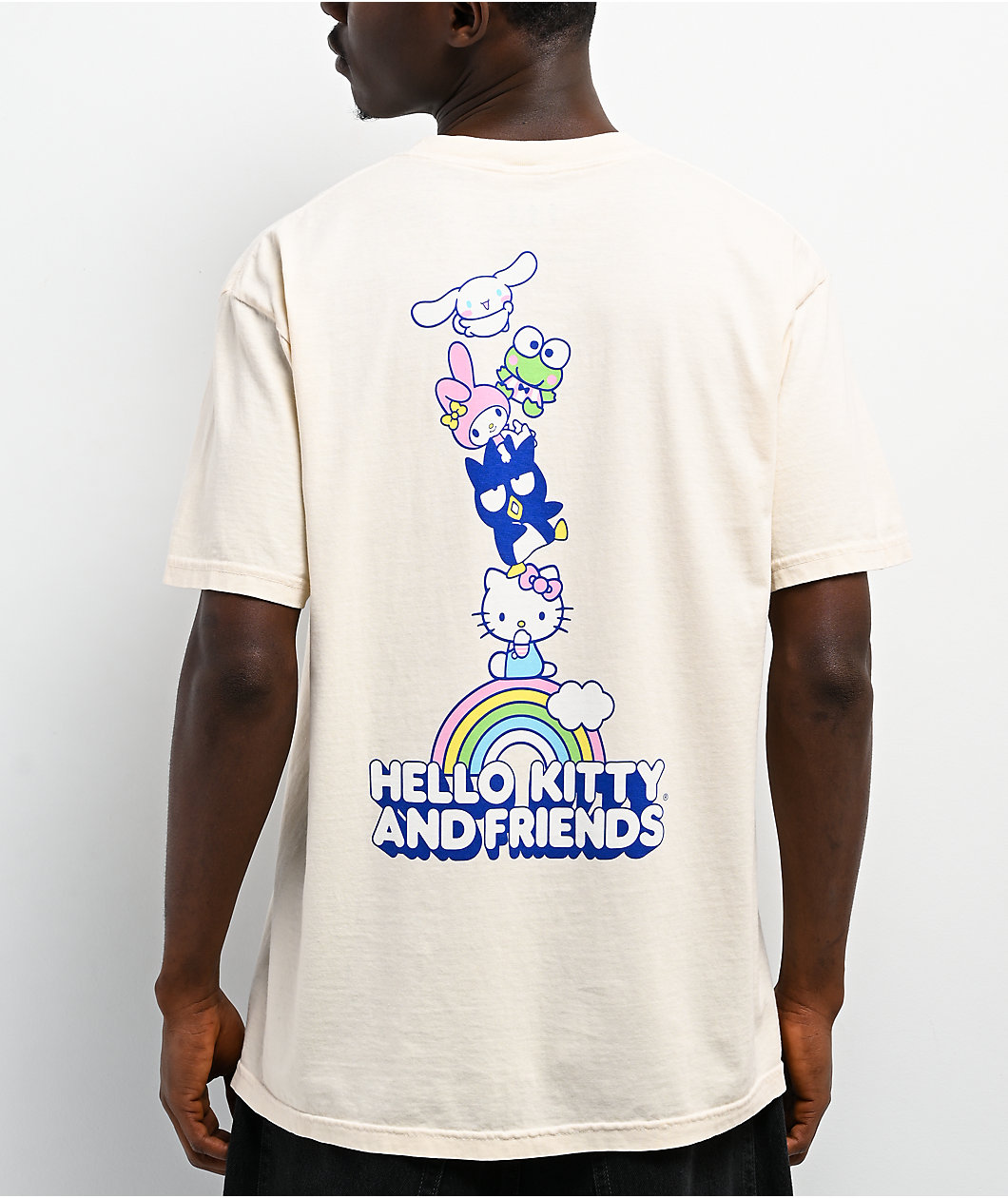 Girl x Hello Kitty and Friends Rainbow Cream T-Shirt