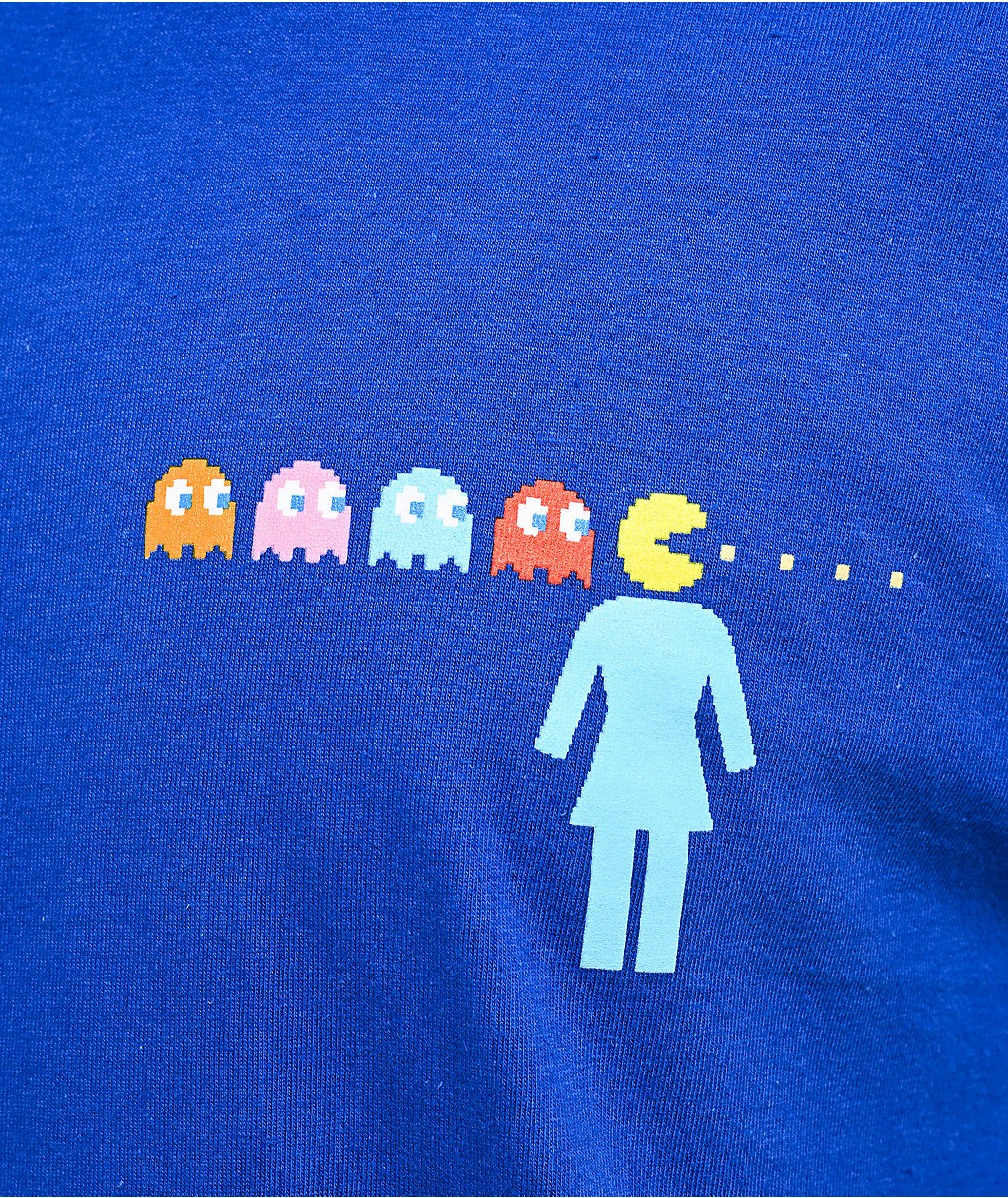 Girl x Pac-Man OG Maze Blue T-Shirt