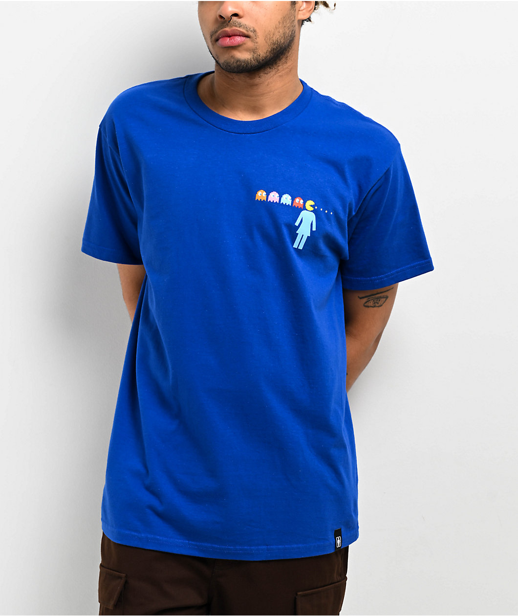 Girl x Pac-Man OG Maze Blue T-Shirt