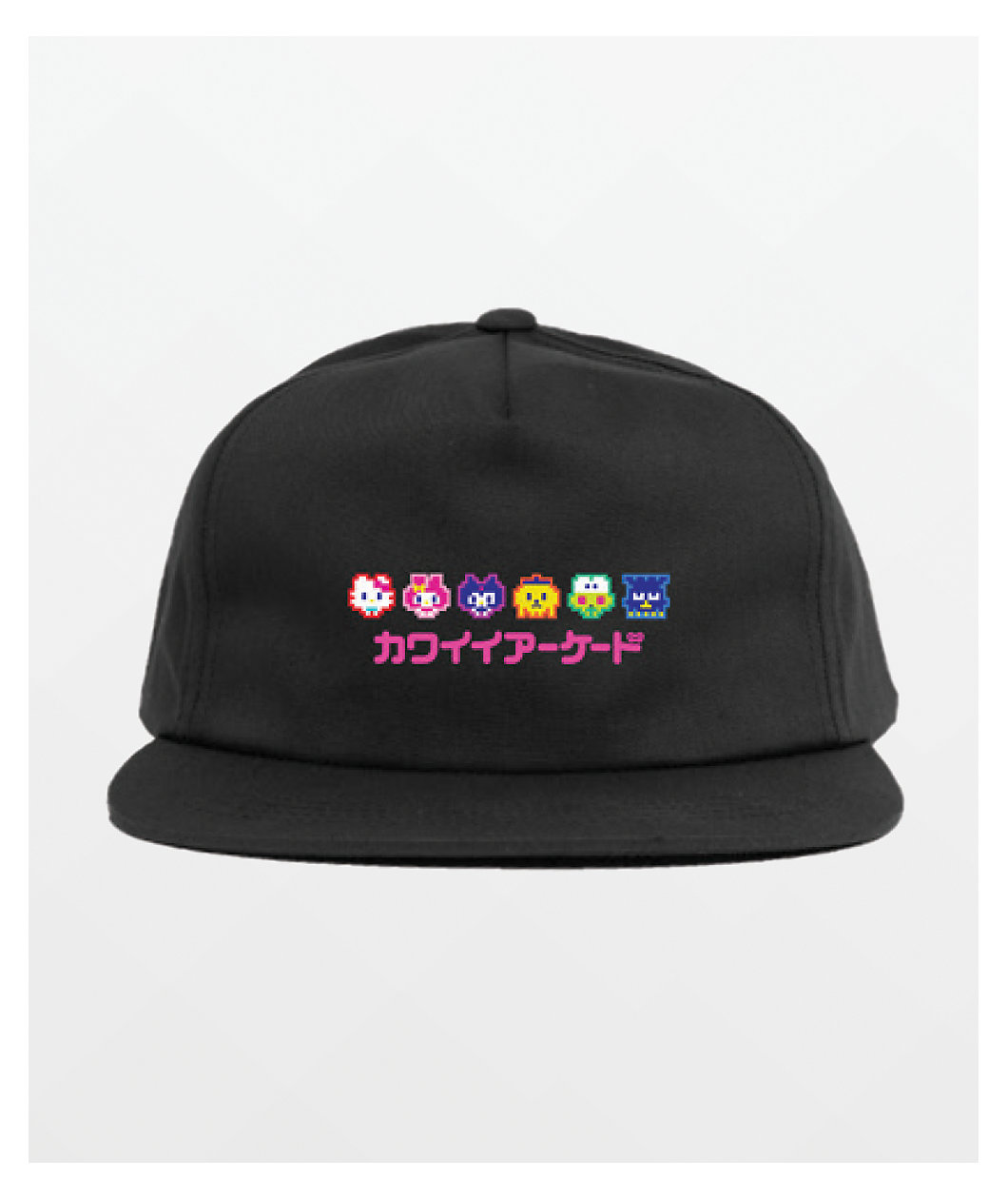 Girl x Sanrio Kawaii Arcade Black Snapback Dad Hat