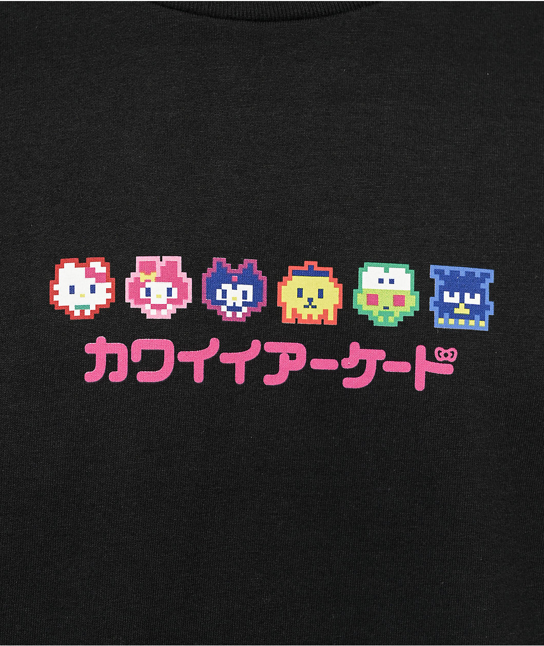 Girl x Sanrio Kawaii Arcade Black T-Shirt