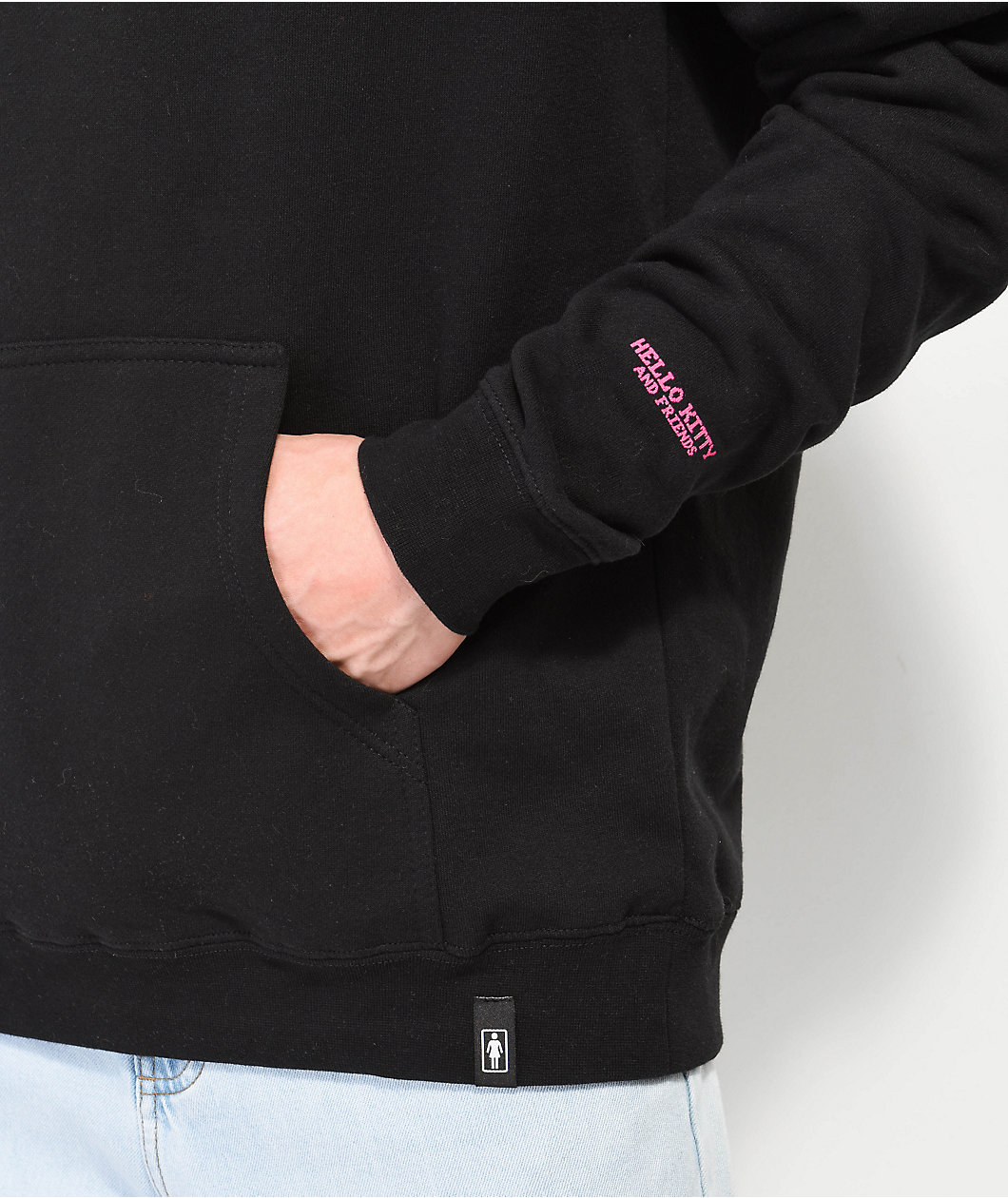 Girl x Sanrio Kawaii Arcade Friends Black Hoodie