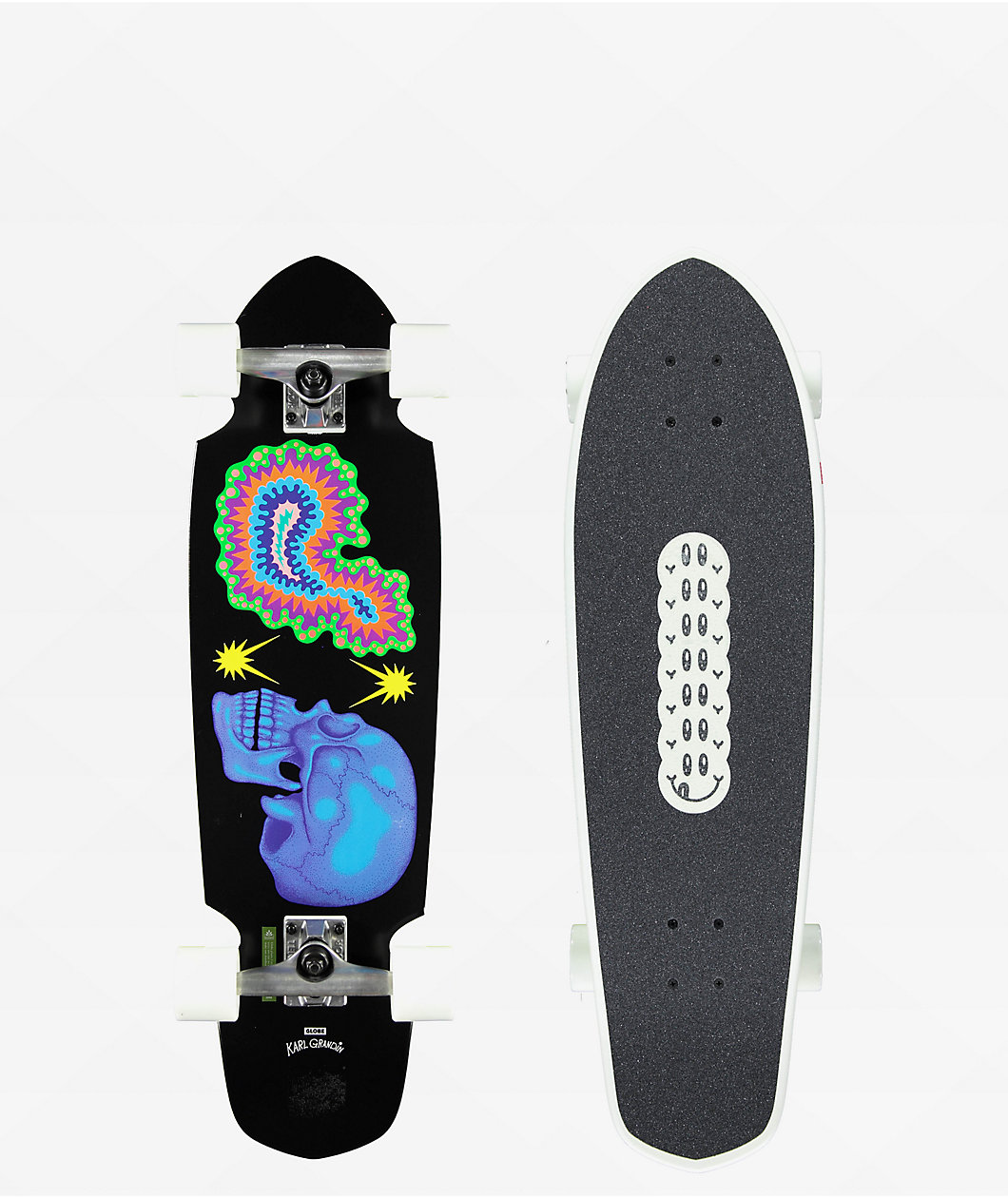 Globe Big Blazer Hypnagoga 32" Glow In The Dark Cruiser Skateboard Complete