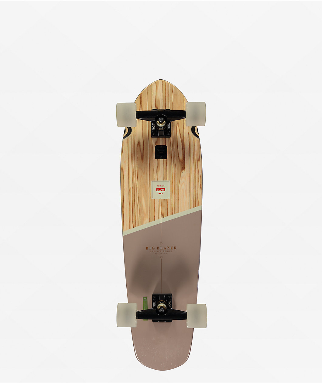 Globe Big Blazer Olivewood Stone 32" Cruiser Skateboard Complete