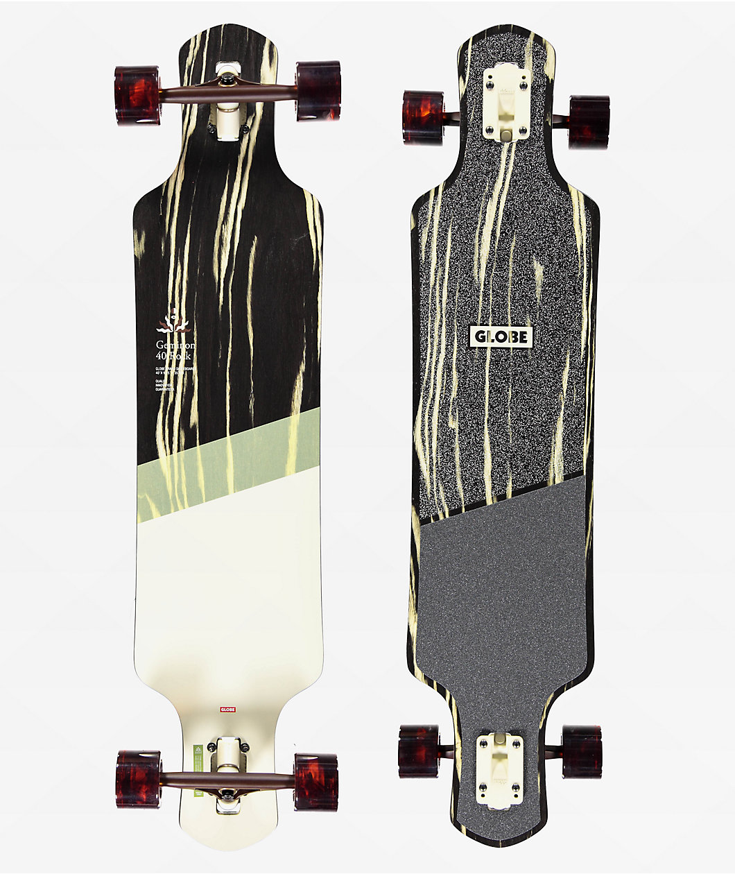 Globe Geminon Rock Macassar & Epitome 40" Dropthrough Longboard Complete