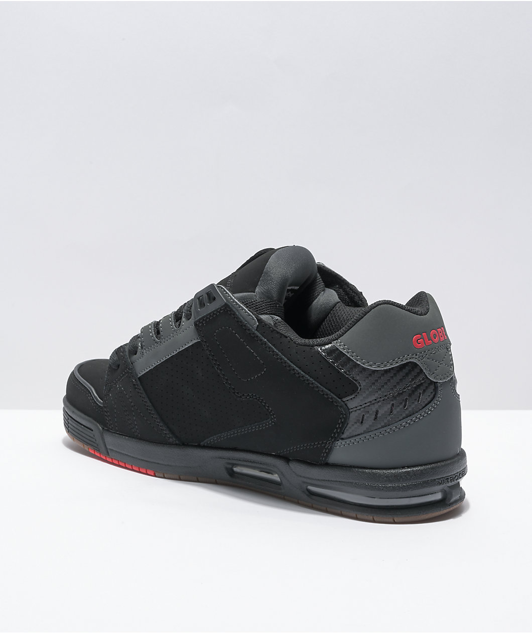 Globe Sabre Black, Charcoal, & Red Skate Shoes