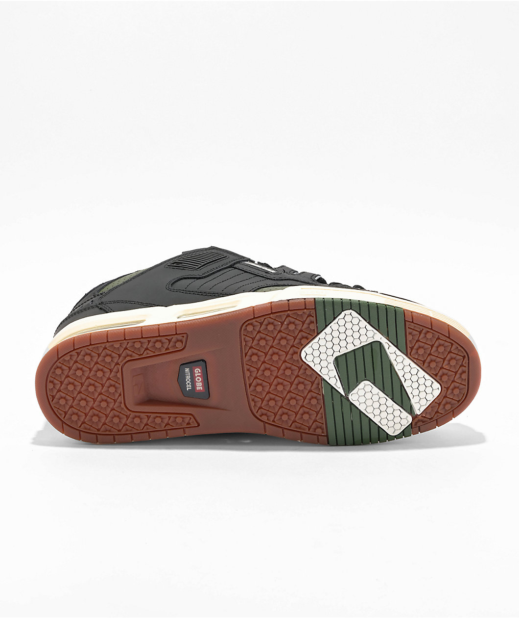 Globe Sabre Black & Combat Green Skate Shoes