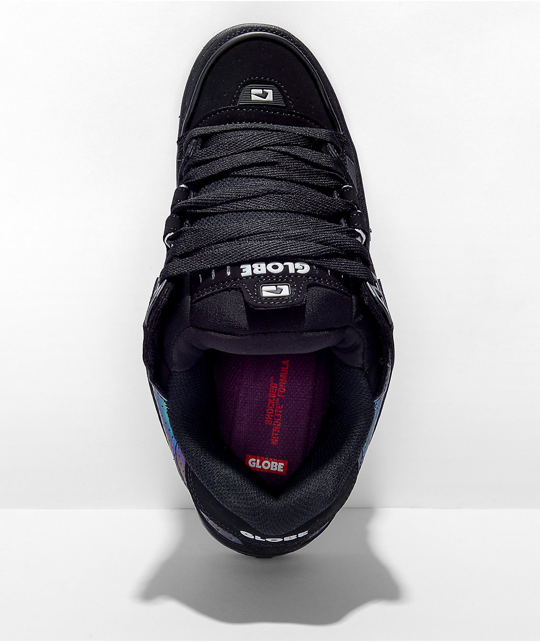 Globe Sabre Black & Oil Spill Skate Shoes