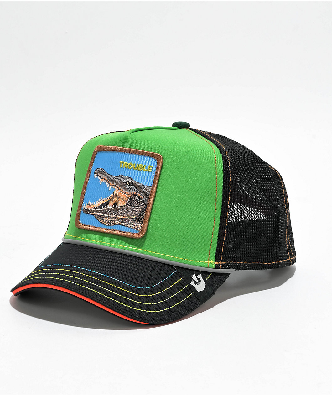 Goorin Bros. 32 In Twenty Black & Green Trucker Hat