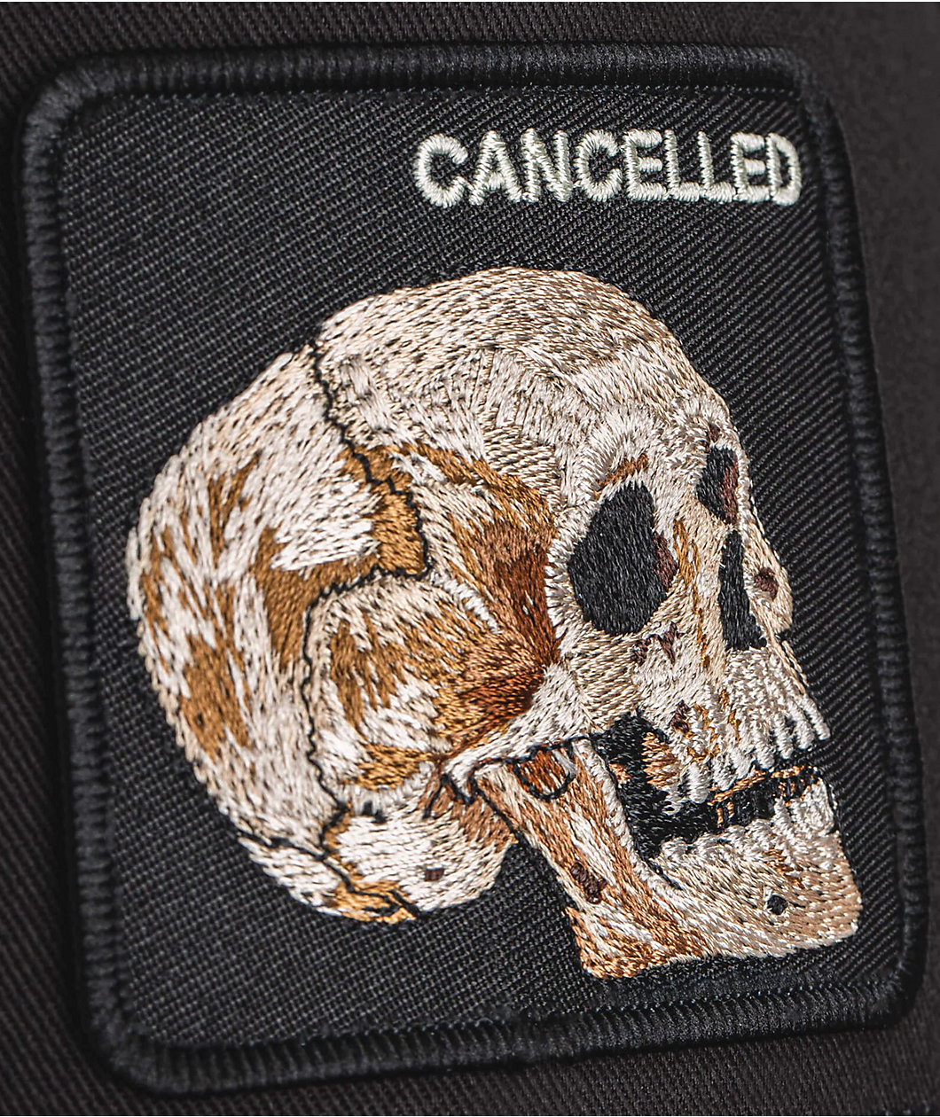 Goorin Bros. Cancelled Skull Black Trucker Hat