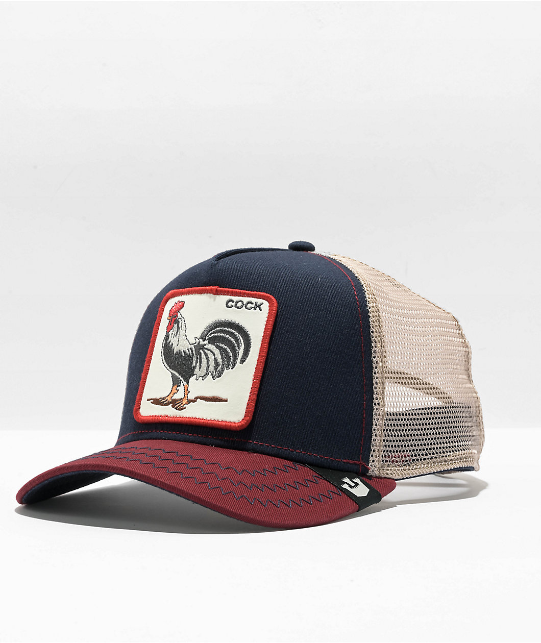 Goorin Bros. The Cock Navy & Red Trucker Hat