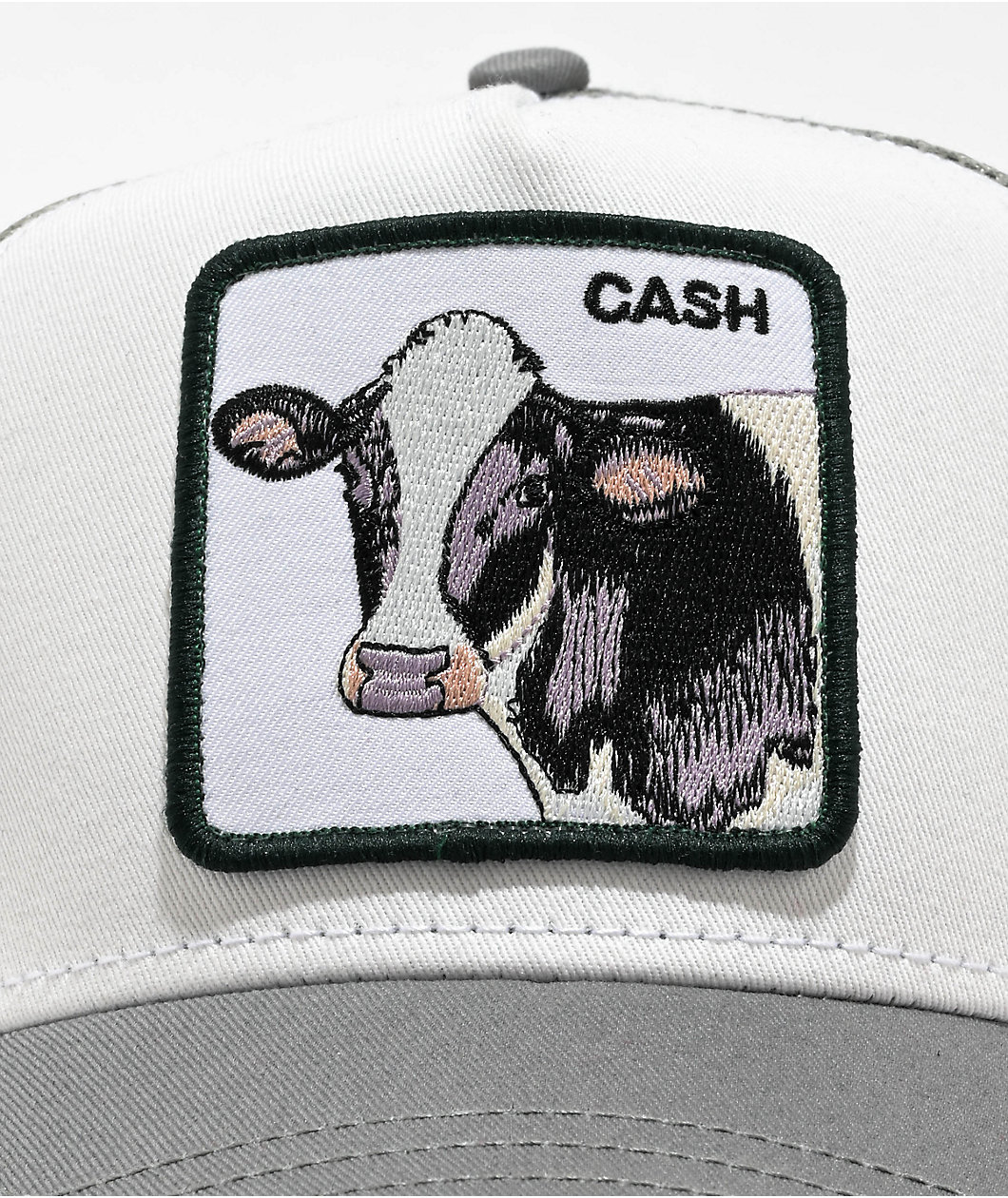 Goorin Cash Cow Grey & White Trucker Hat