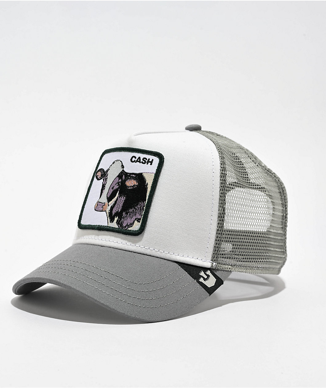 Goorin Cash Cow Grey & White Trucker Hat