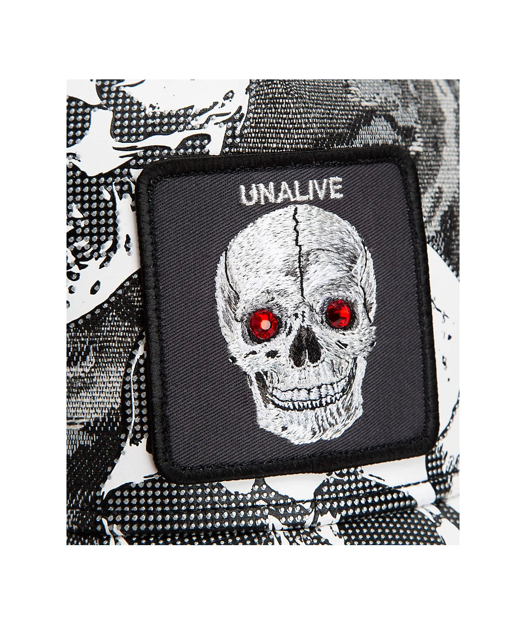 Goorin. Bros Bone Head Unalive Black Trucker Hat