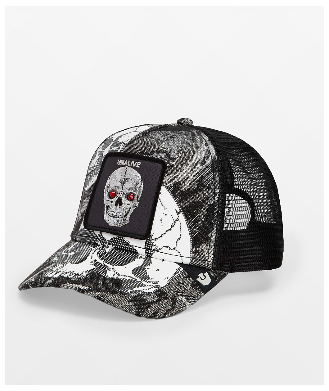 Goorin. Bros Bone Head Unalive Black Trucker Hat