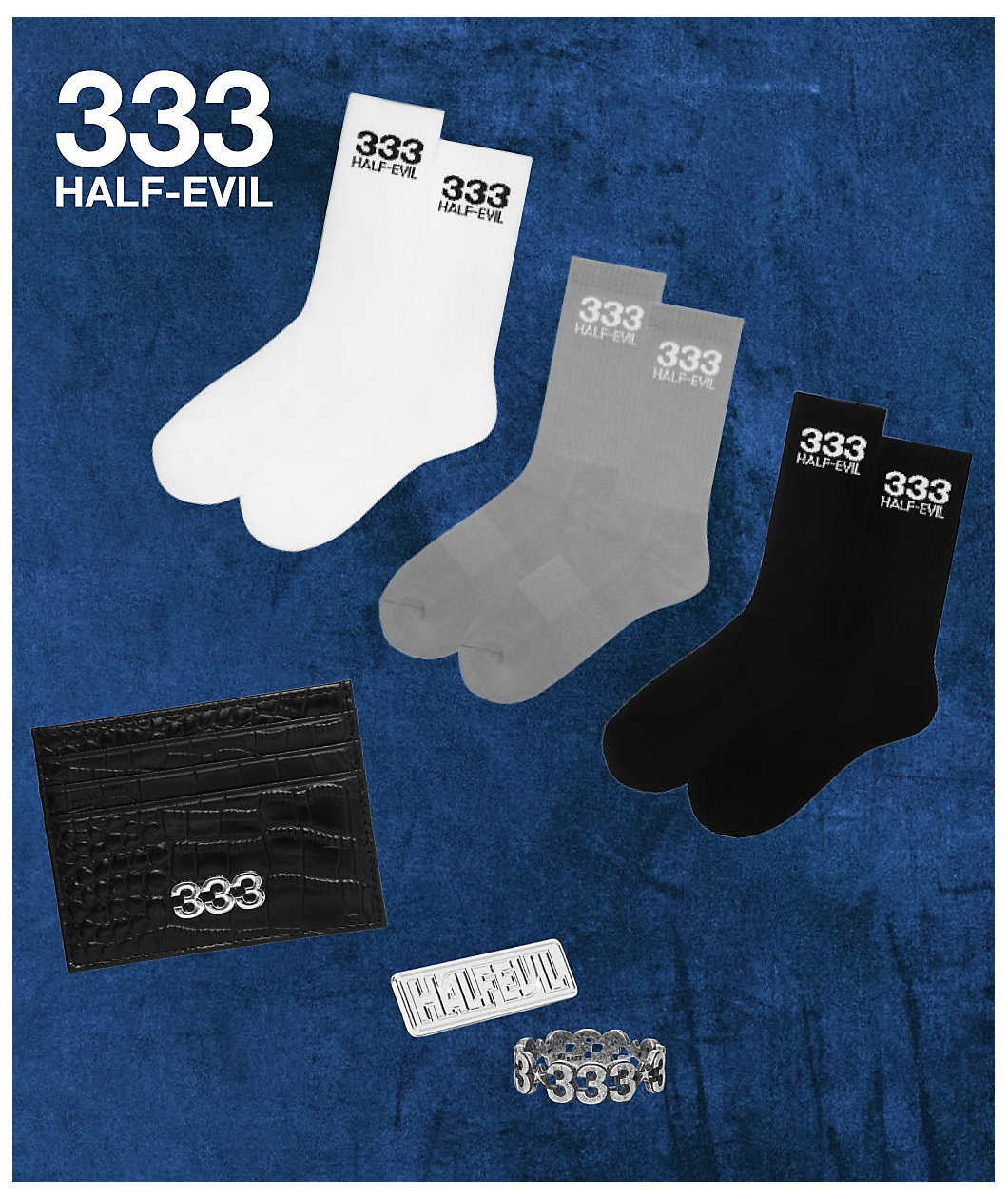 HALF EVIL Brick Silver Pin