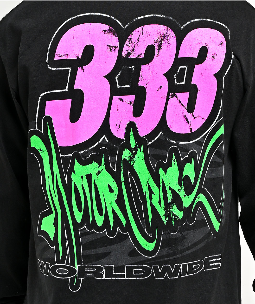 HALF EVIL Motorcross Black Long Sleeve T-Shirt