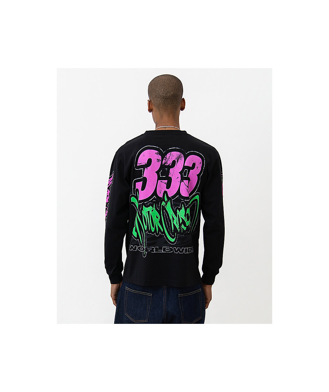 HALF EVIL Motorcross Black Long Sleeve T-Shirt