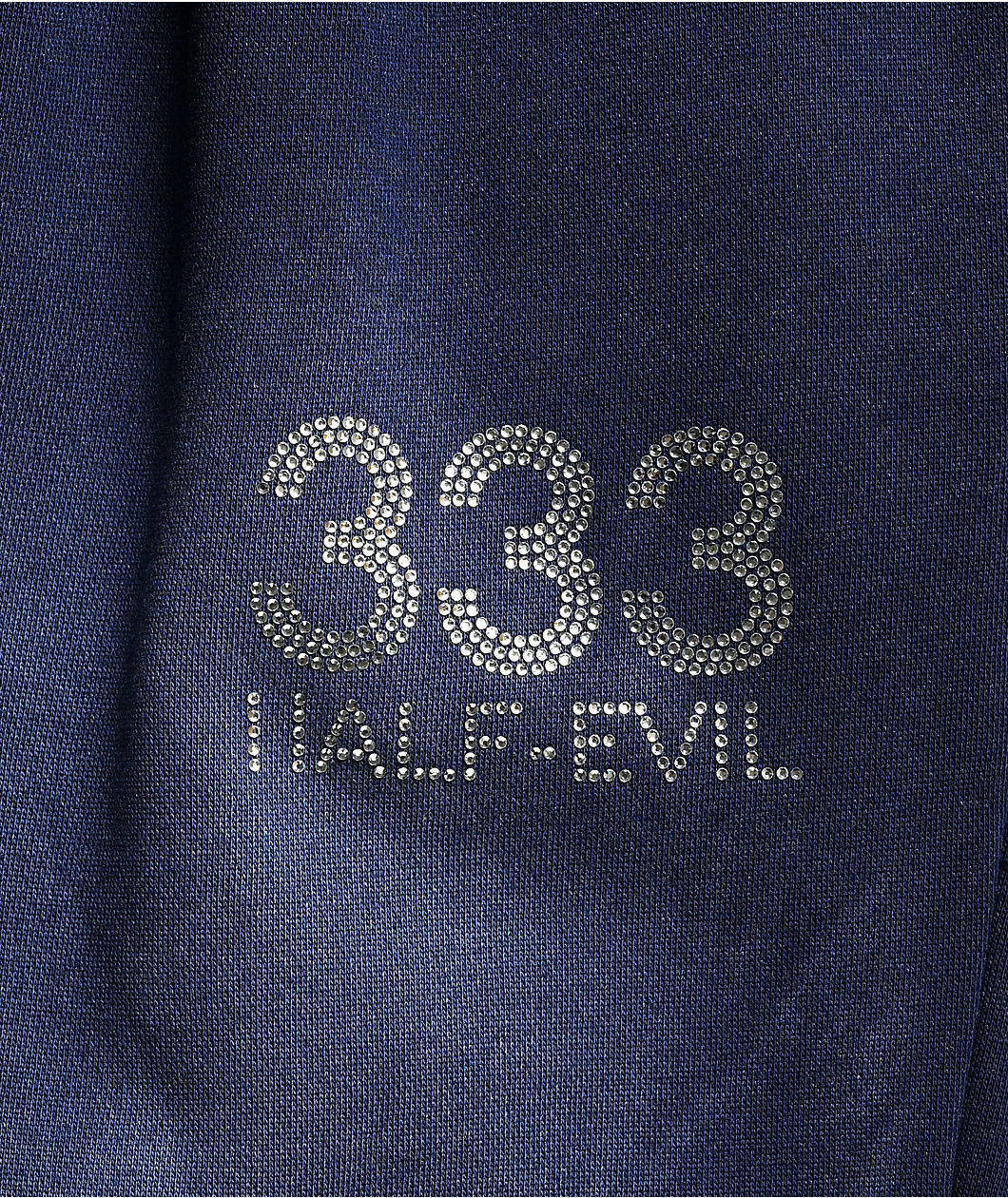 HALF EVIL Rhinestone Navy Wash Sweatpants
