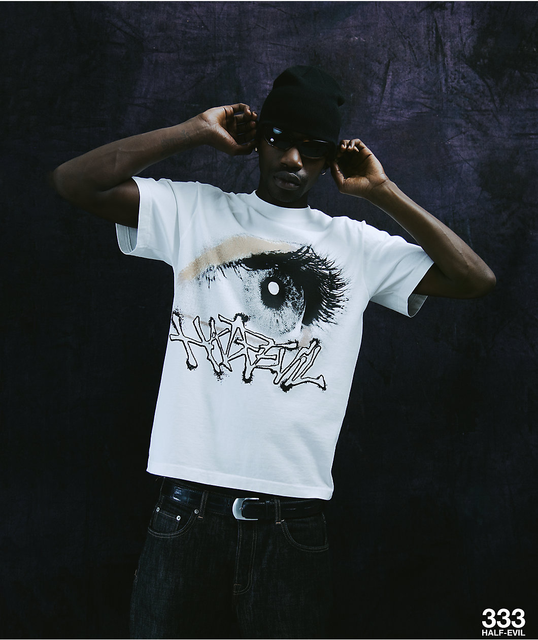 HALF EVIL UV 3Y3 White T-Shirt