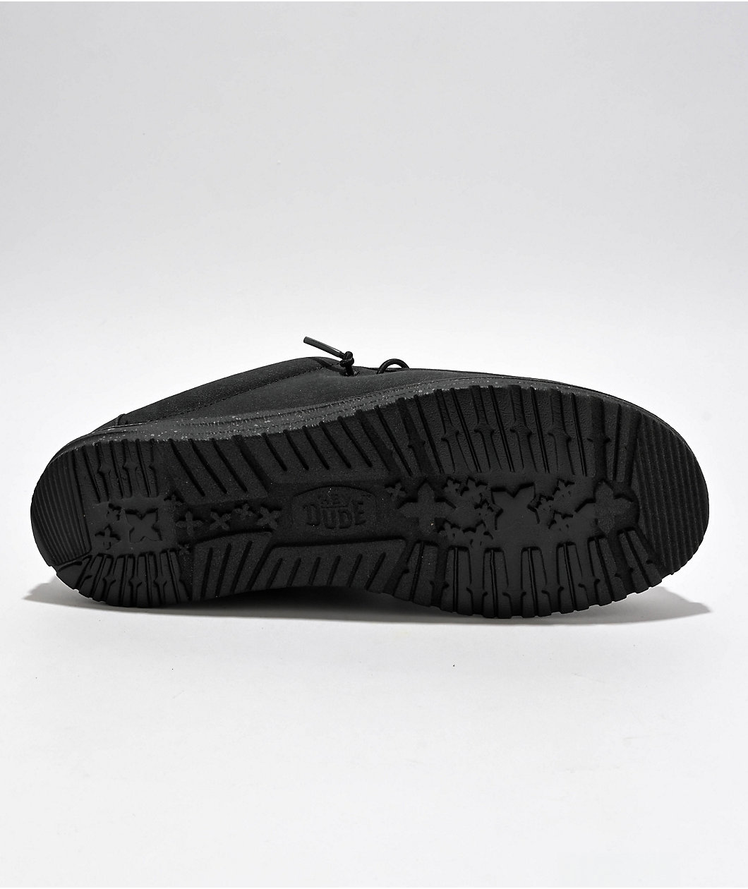 HEYDUDE Wally Funk Stretch Black Canvas Slippers