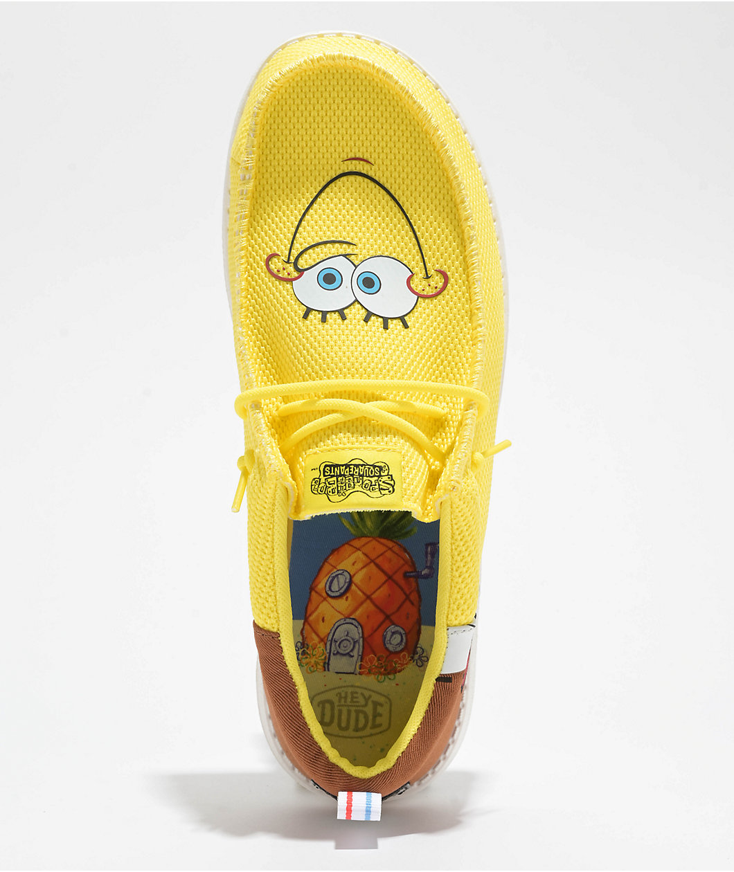 HEYDUDE x SpongeBob SquarePants Wally Funk Yellow Shoes